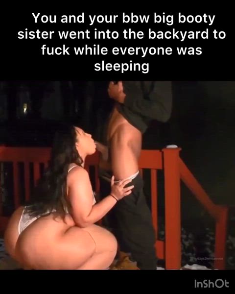 Sneaking in the backyard