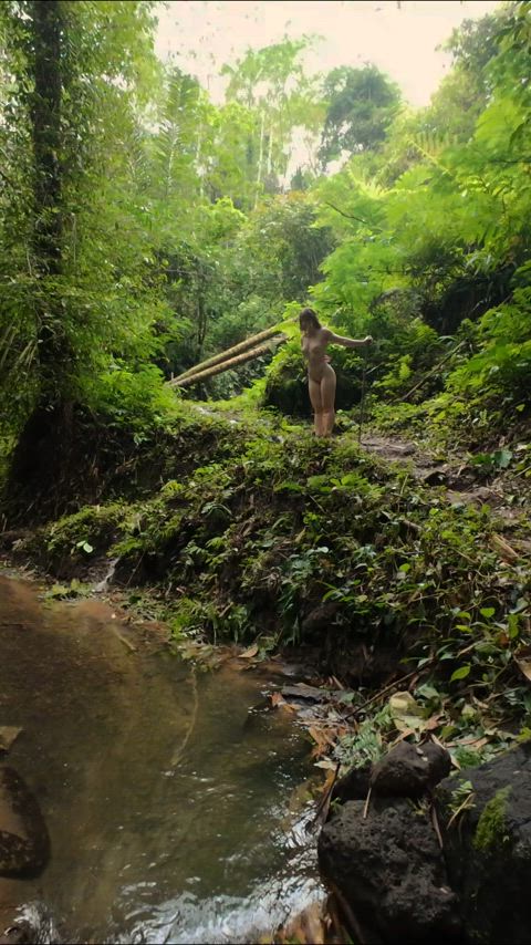 Decided to replace stair stepper today for a nude hike :))