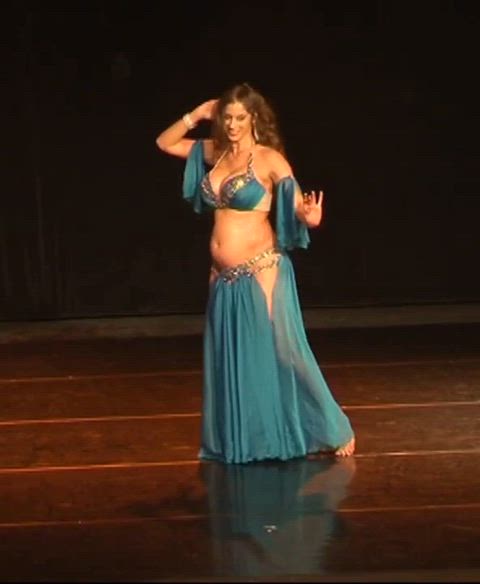 9-Month Pregnant Belly Dancer Shows Off Her Skills, Including Vacuum: