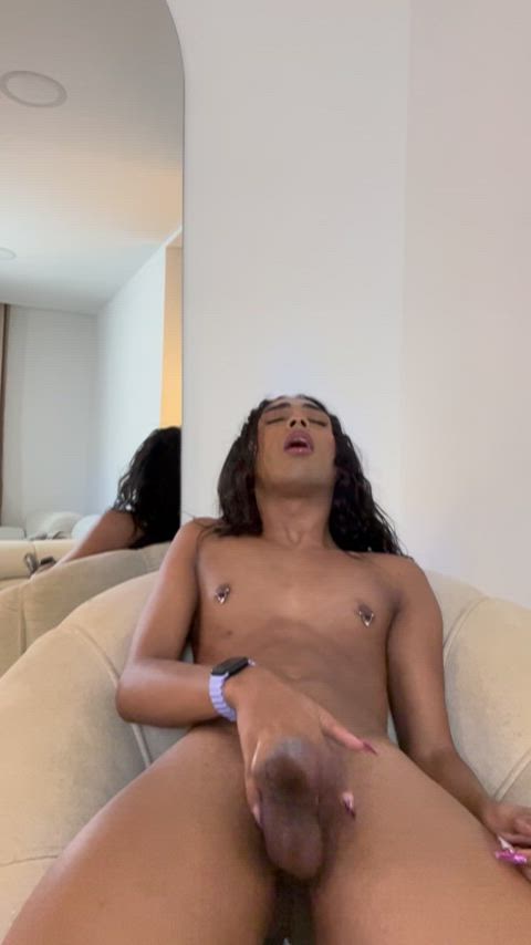 will you run away if you saw my girl-cock hanging?