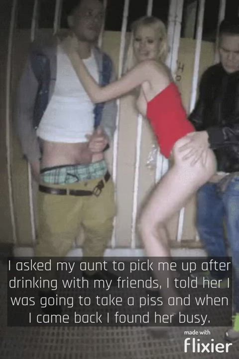 Sexy aunt can't contain herself <3