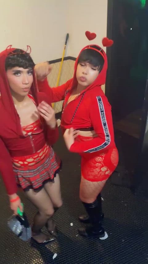 2 baddie femboys ❣️🎀 did we look cute ?