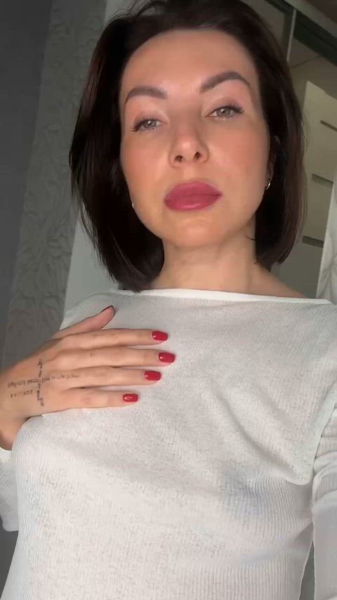 Try to describe my milf boobs in one word