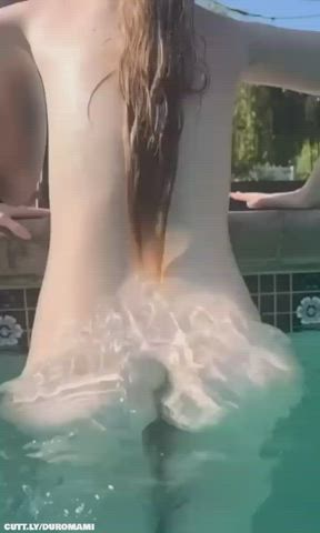 Amateur Ass Outdoor Pool Public Porn GIF by duromami