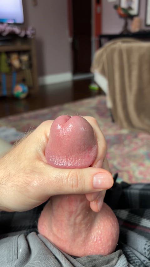 Popping that cock like a champagne bottle!