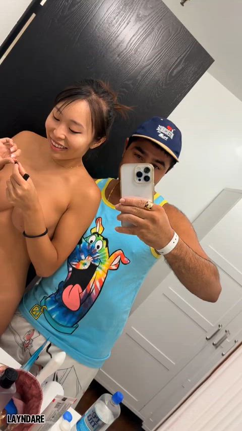 Asian Asianhotwife Couple Nude Real Couple Swinger Swingers r/AsianPorn r/AsiansGoneWild Porn GIF by layndare