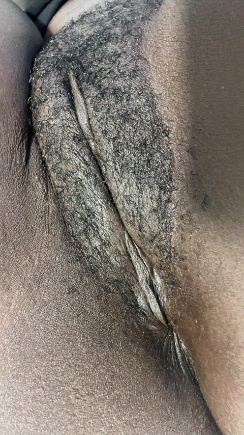My ebony pussy up close