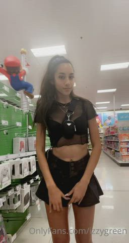 18 Years Old Caught Flashing Grocery Store Petite Public Pussy Pussy Lips Teen Porn GIF by populardick
