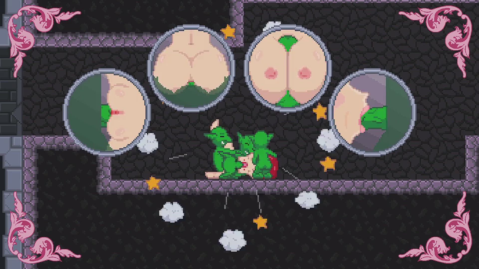 A goblin gangbang scene from my game