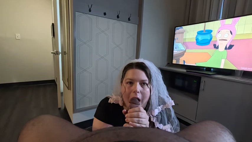 I truly love having a big beautiful cock in my mouth. Hubby would know this if he were big enough to satisfy
