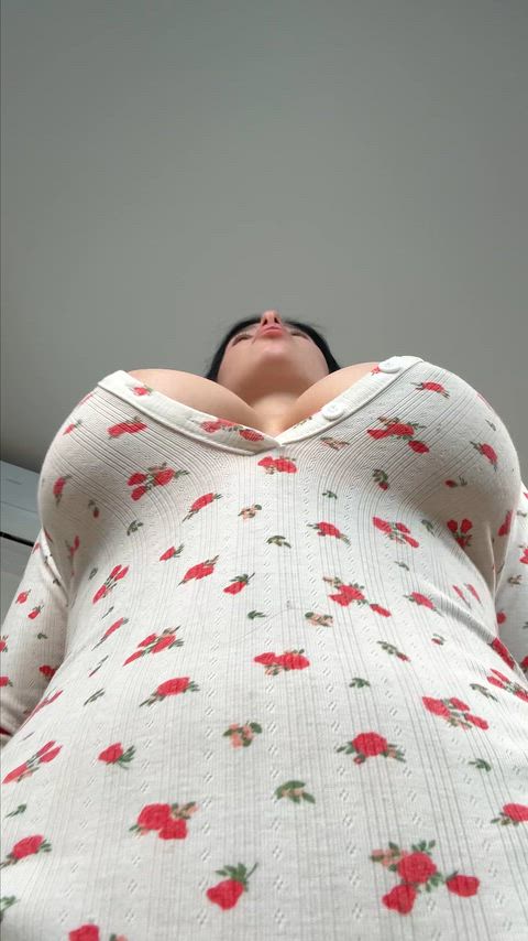 My perky tits bounce wildly while I ride you deep