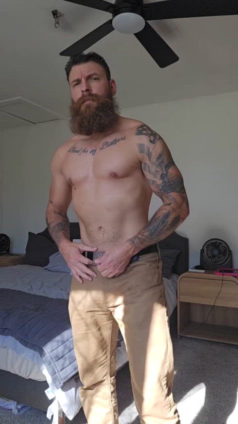 Changing before going to the gym! Deciding on Shorts or Sweats for this big dick to fit in...