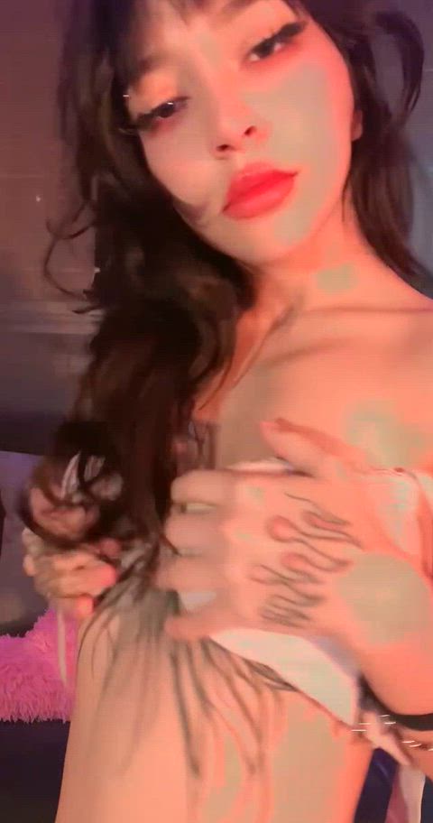 i want your tongue to lick my nipples