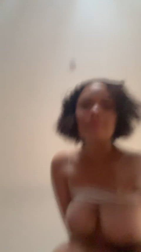 Amateur Big Tits Ebony OnlyFans Pussy Lips Riding Tease Tits Porn GIF by emilynurse