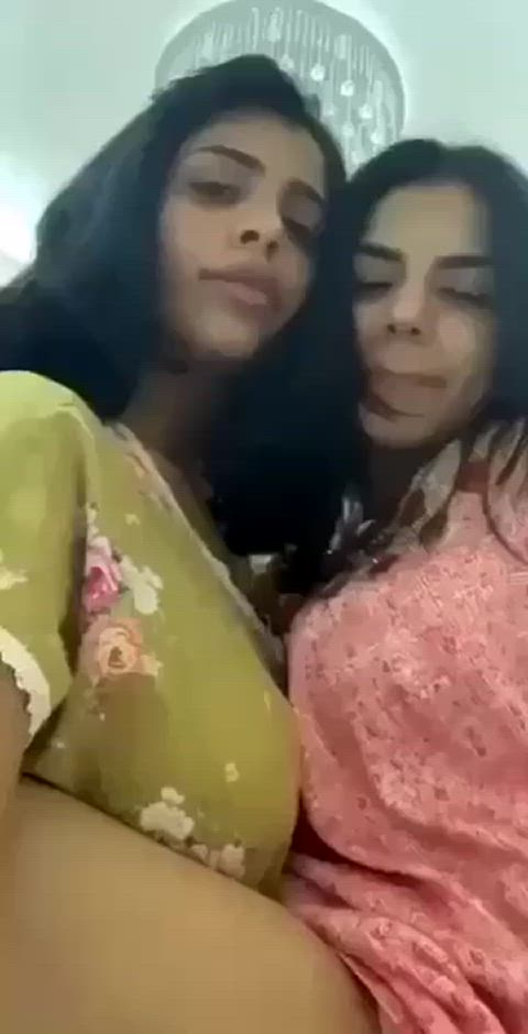 Amateur Big Tits Desi Homemade Indian Kissing Lesbian Lesbians Sucking Teen Porn GIF by populardick