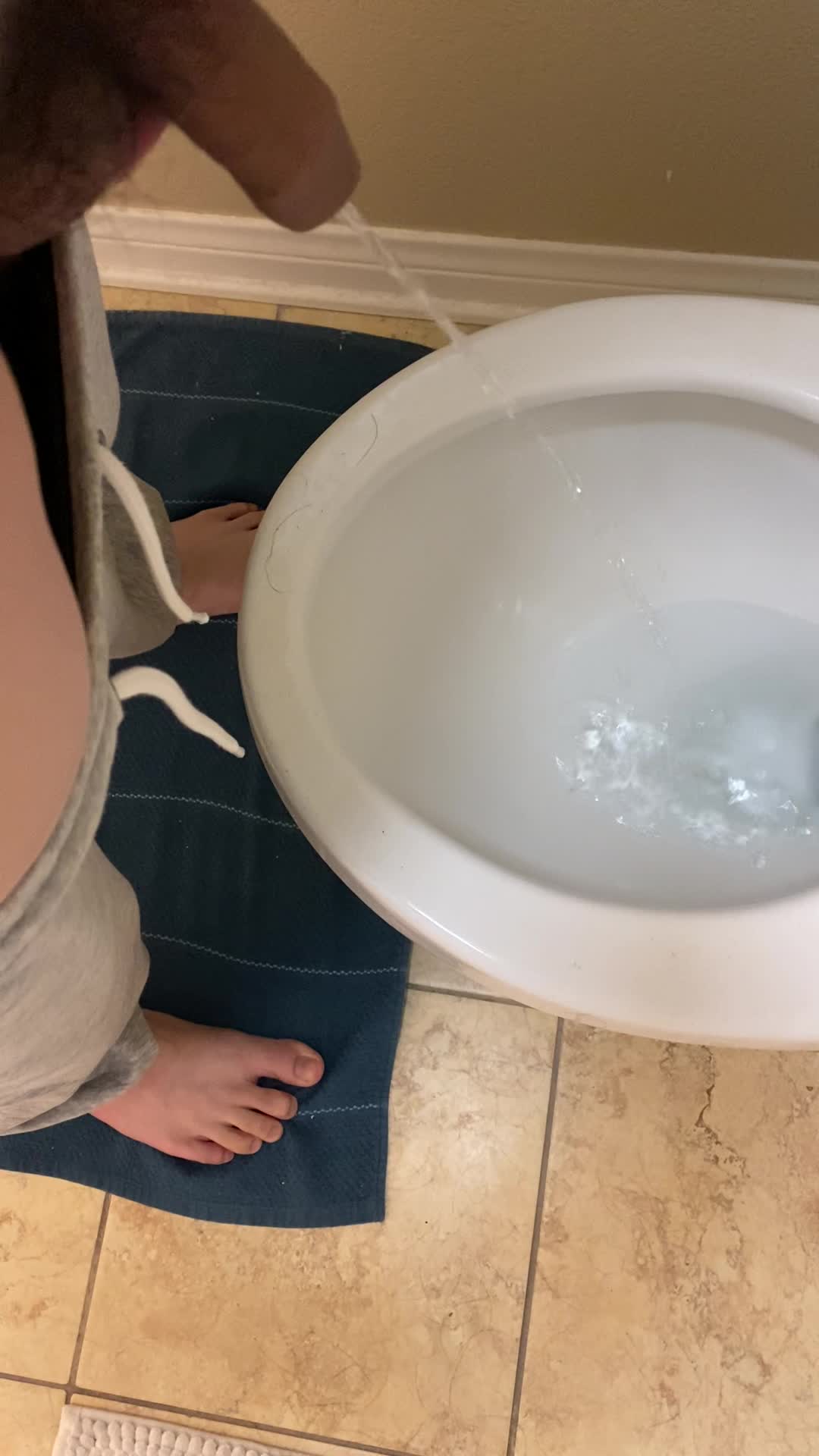 Peeing in the right place for once 😅