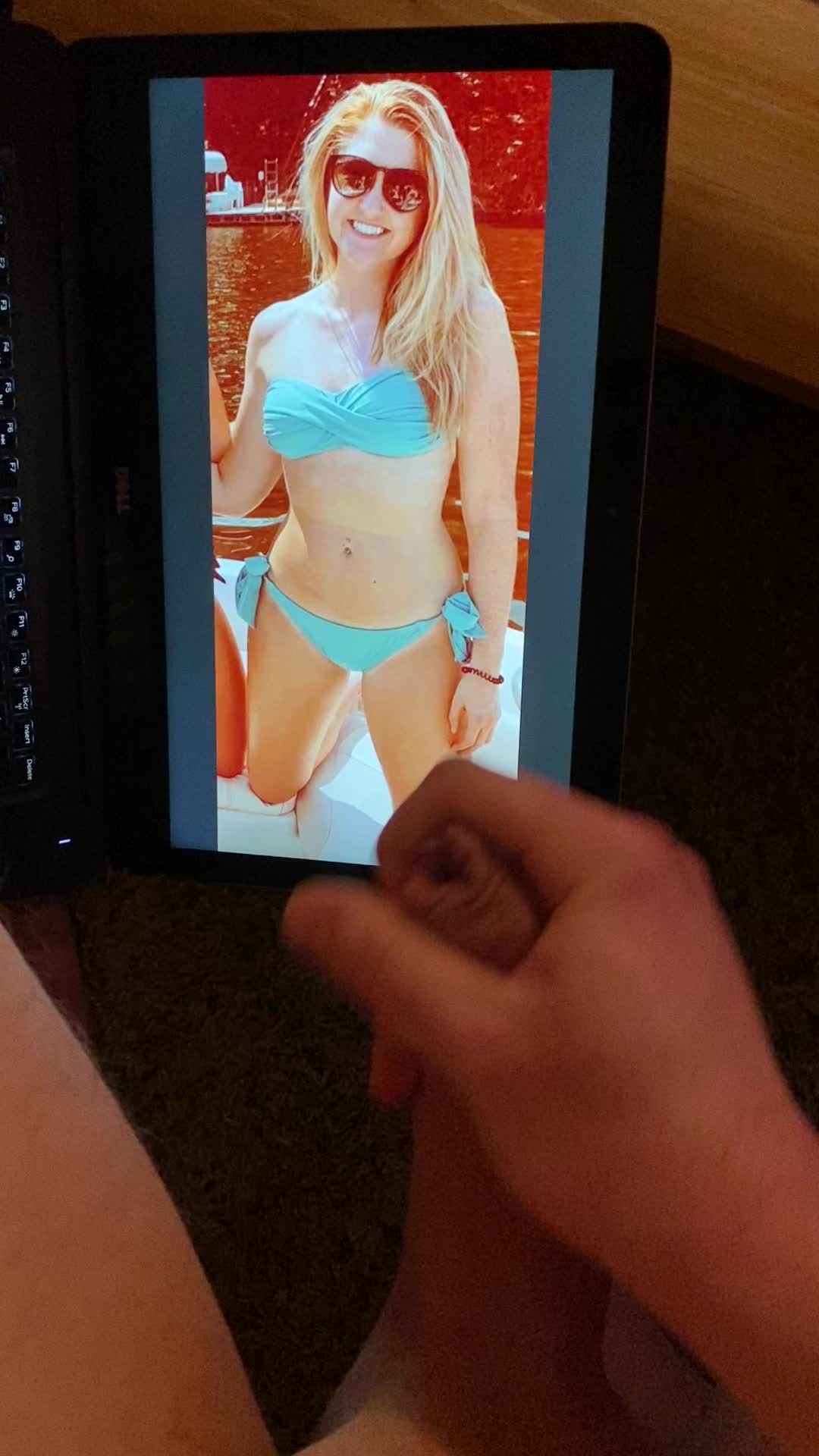 Sexy classmate made me cum with her curves and bikini