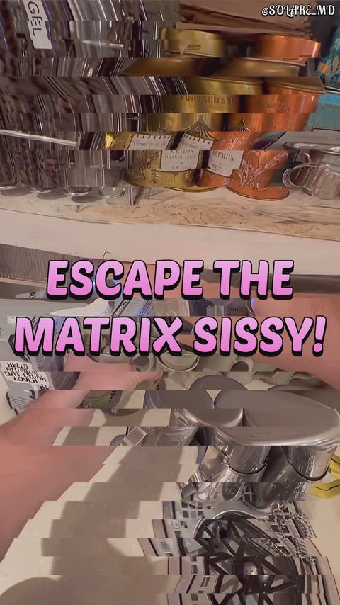 Escape The Matrix Sissy 🩷