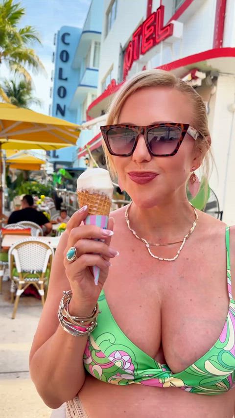 Blonde Cougar Curvy MILF OnlyFans Pornstar Tits White Girl cumslut xprincessaura Porn GIF by lustraluxe