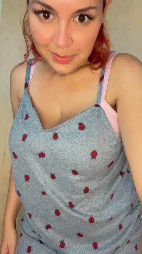 Do you want to suck this mom saggy tits?