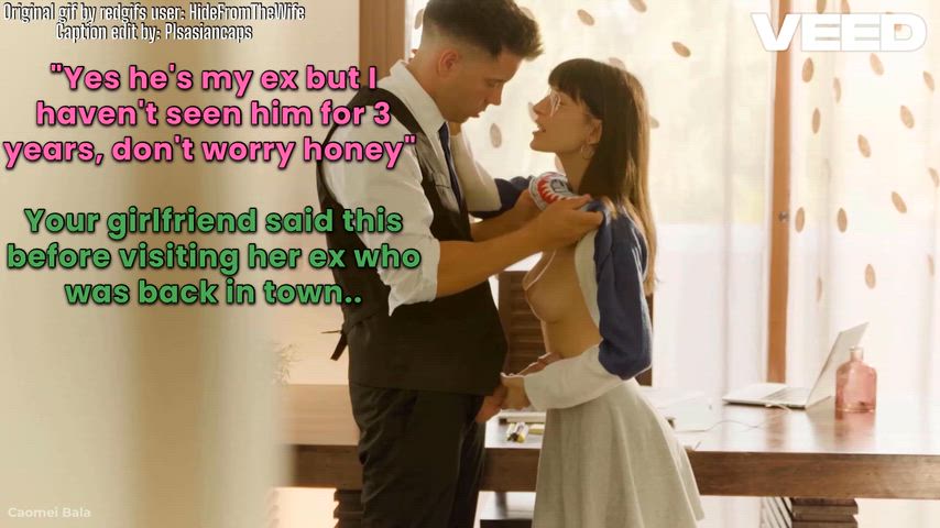 She hasn't seen him for 3 years, but you heard they were.. passionate