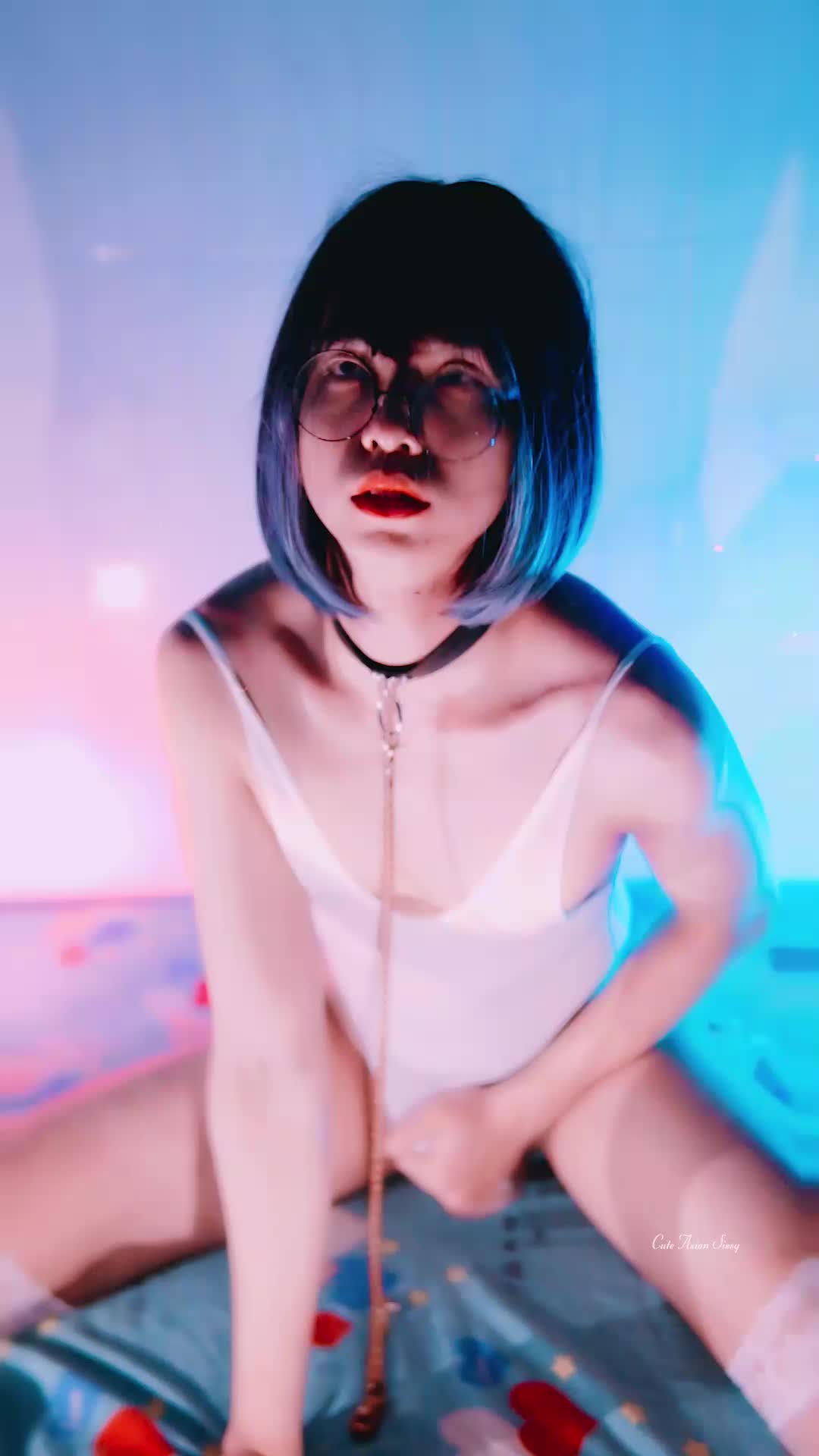 Asian Sissy Cutie in White