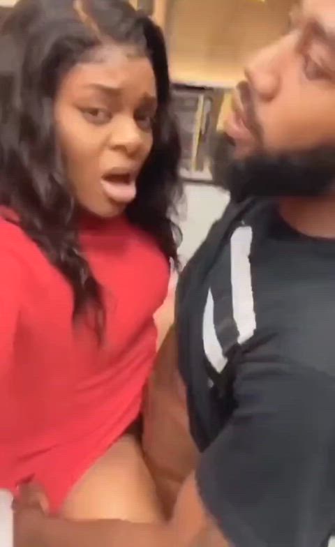 Amateur BBC Ebony Ebony Couple Exhibitionism Exhibitionist Grocery Store Public Sex Voyeur Porn GIF by populardick