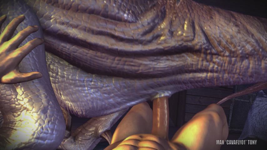 Blue the raptor in : Night in the Cabin (Cavafly01) [Jurassic World, Animated, Sound]