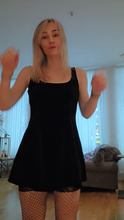 Tried on a new dress