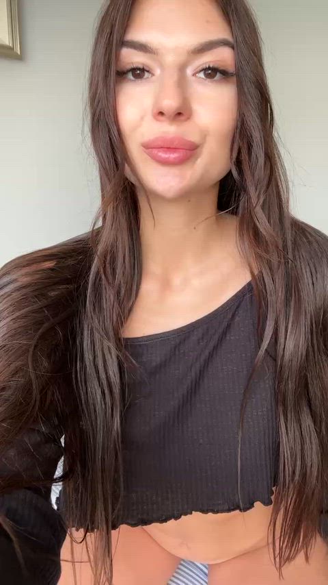 Cute petite with perky lil tits. Want to take a peek?