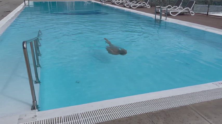 you want to do it with me in the pool with your doll