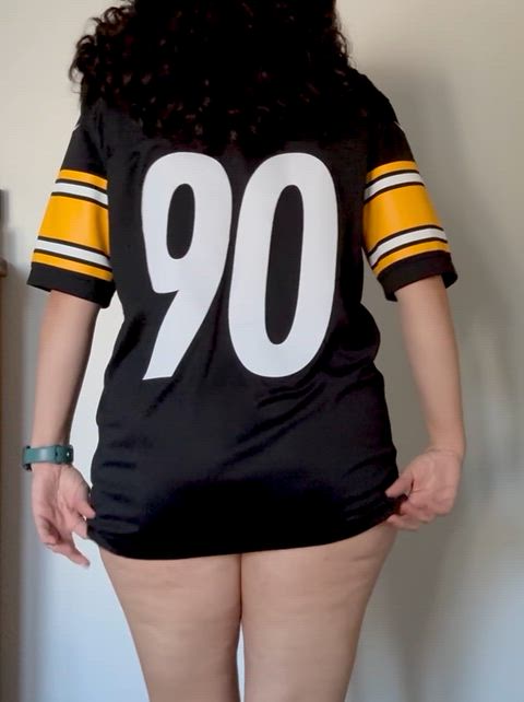 Cheeky fun on this football Sunday, go Steelers!!🖤🏈