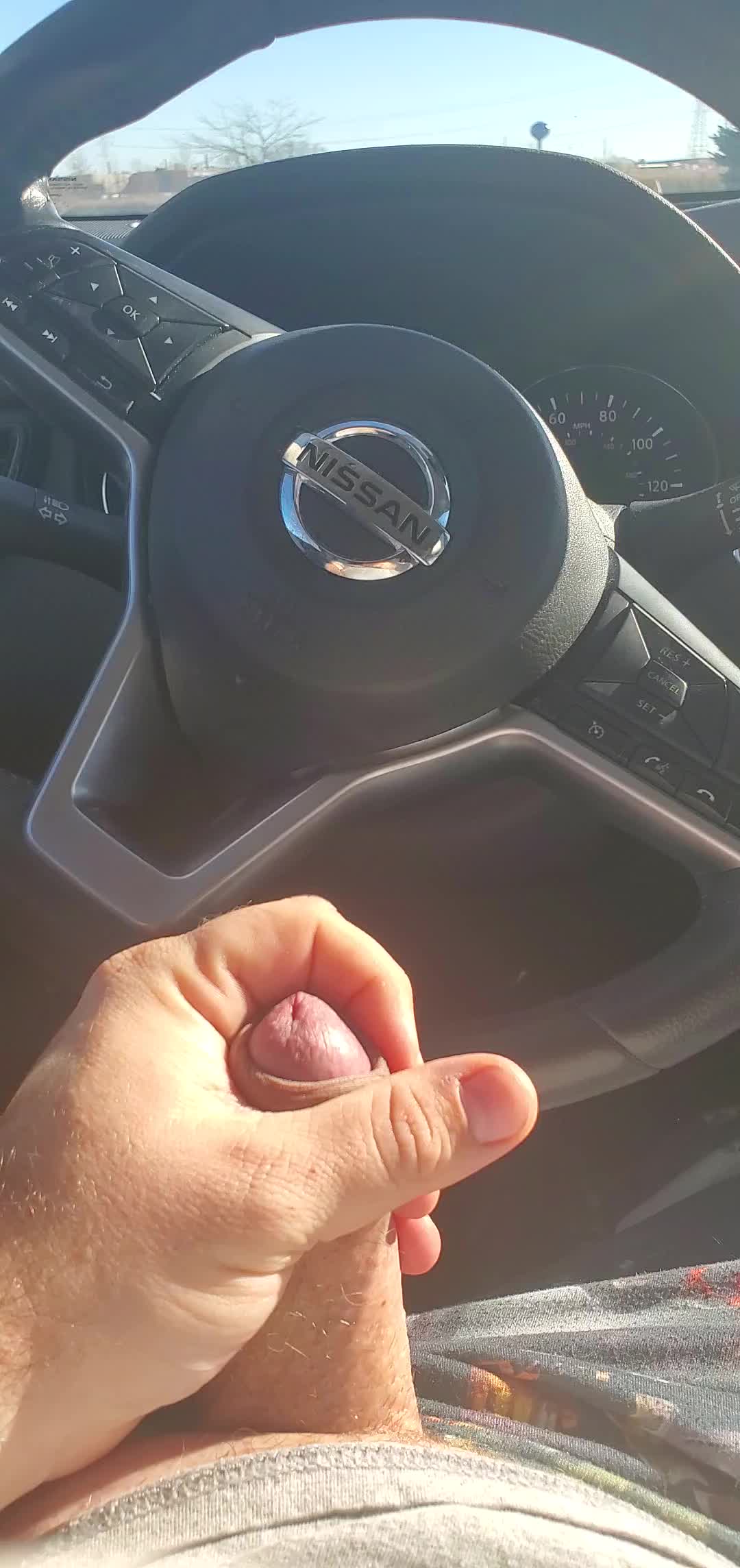 Had to pull over into a Walmart parking lot