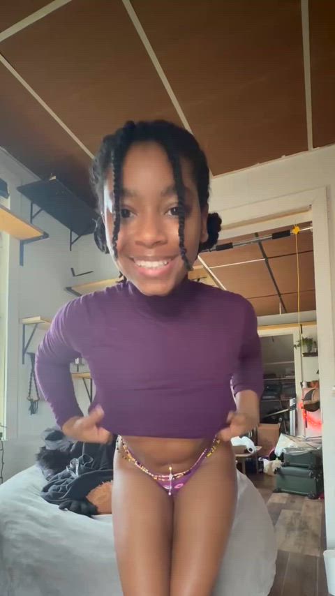 I look good in purple, don’t I?