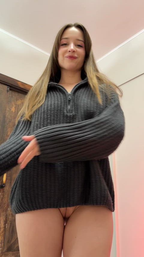 I know you want to play with my tits and pussy, so I'm making it easy for you with this