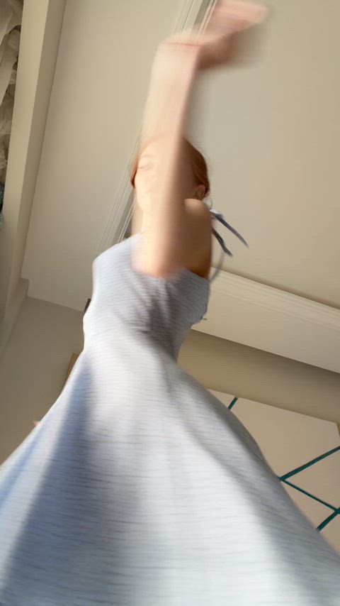 I got the perfect view of my panties for you