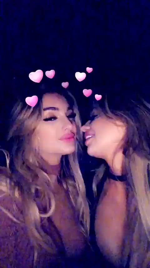 Amateur Babe Cute French Kissing Homemade Kissing Latina Lesbian Lesbians Tongue Porn GIF by populardick