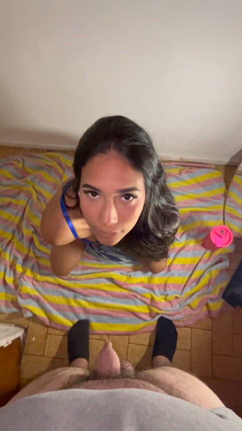 I never thought that giving a gentle blowjob and making it hard in my mouth would excite me so much, it feels so good