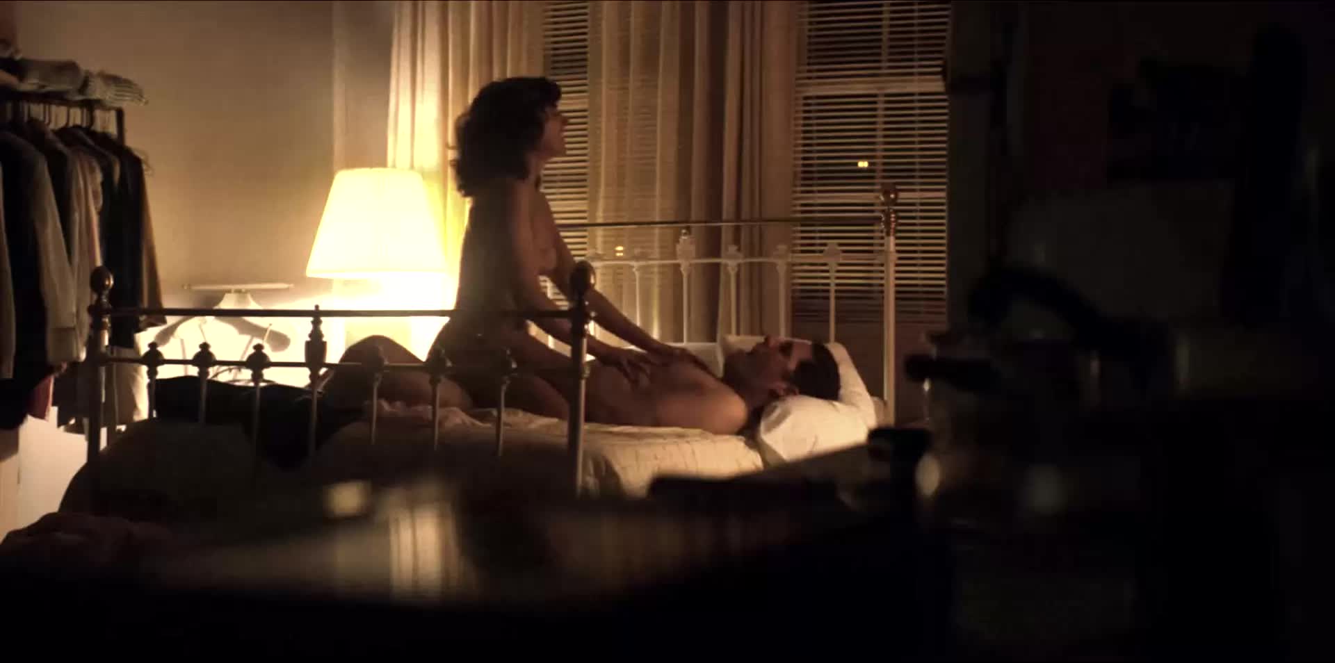 Alison Brie riding a guy
