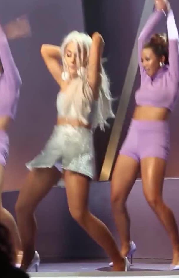 Showing Us A Peek Up That Skirt!
