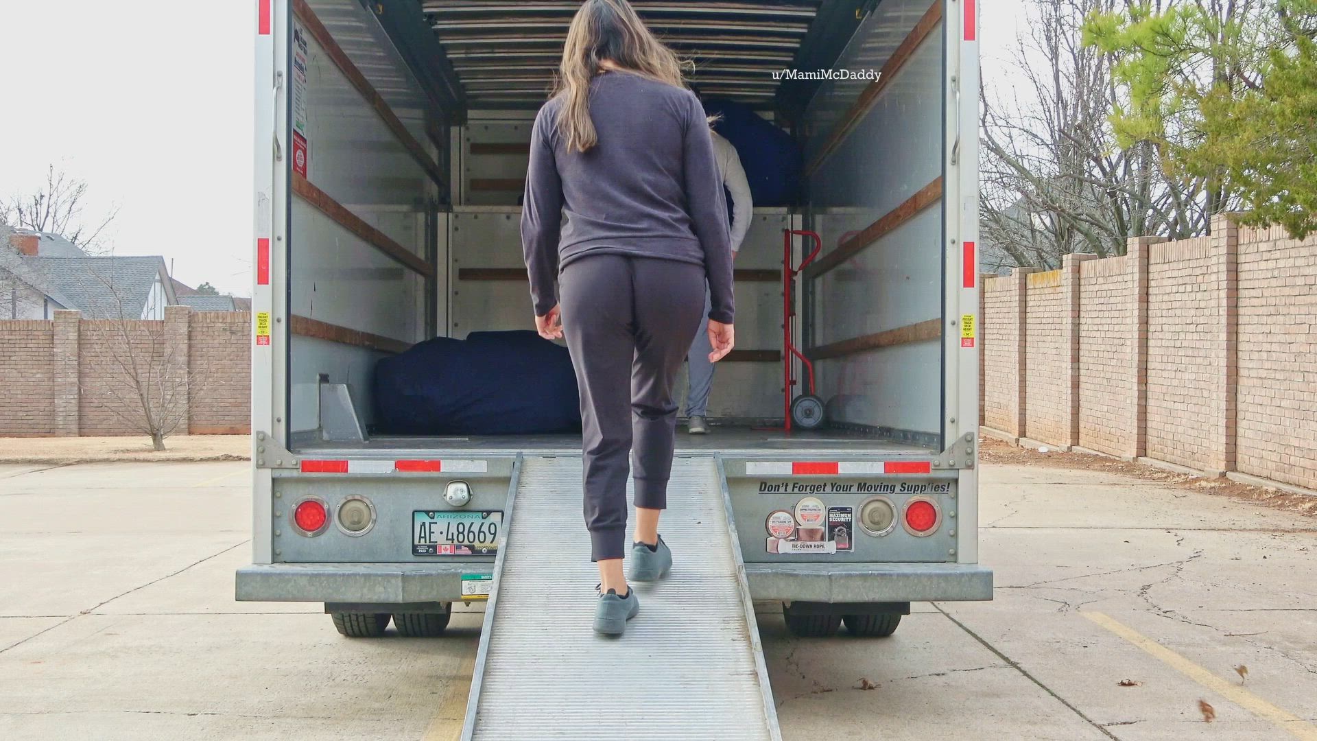 Even on moving day, I'm sexually available