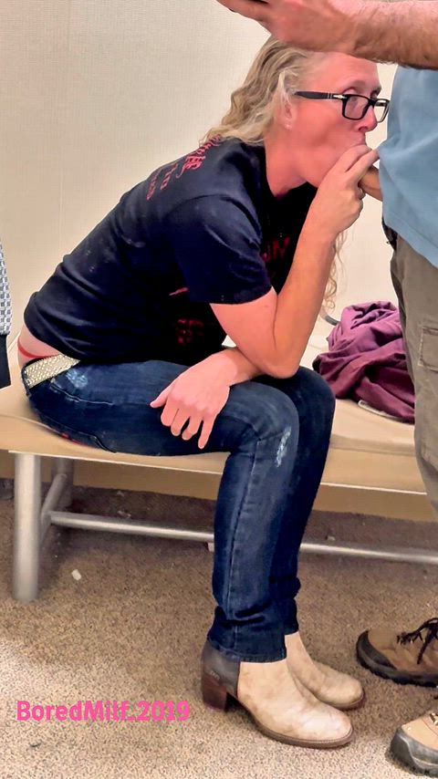 Sneaky cum in mouth at the mall [oc]