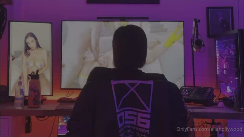 Angela White Big Tits Femboy MILF Natural Tits Porn GIF by mollatare