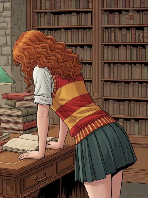 At the Wizarding Library