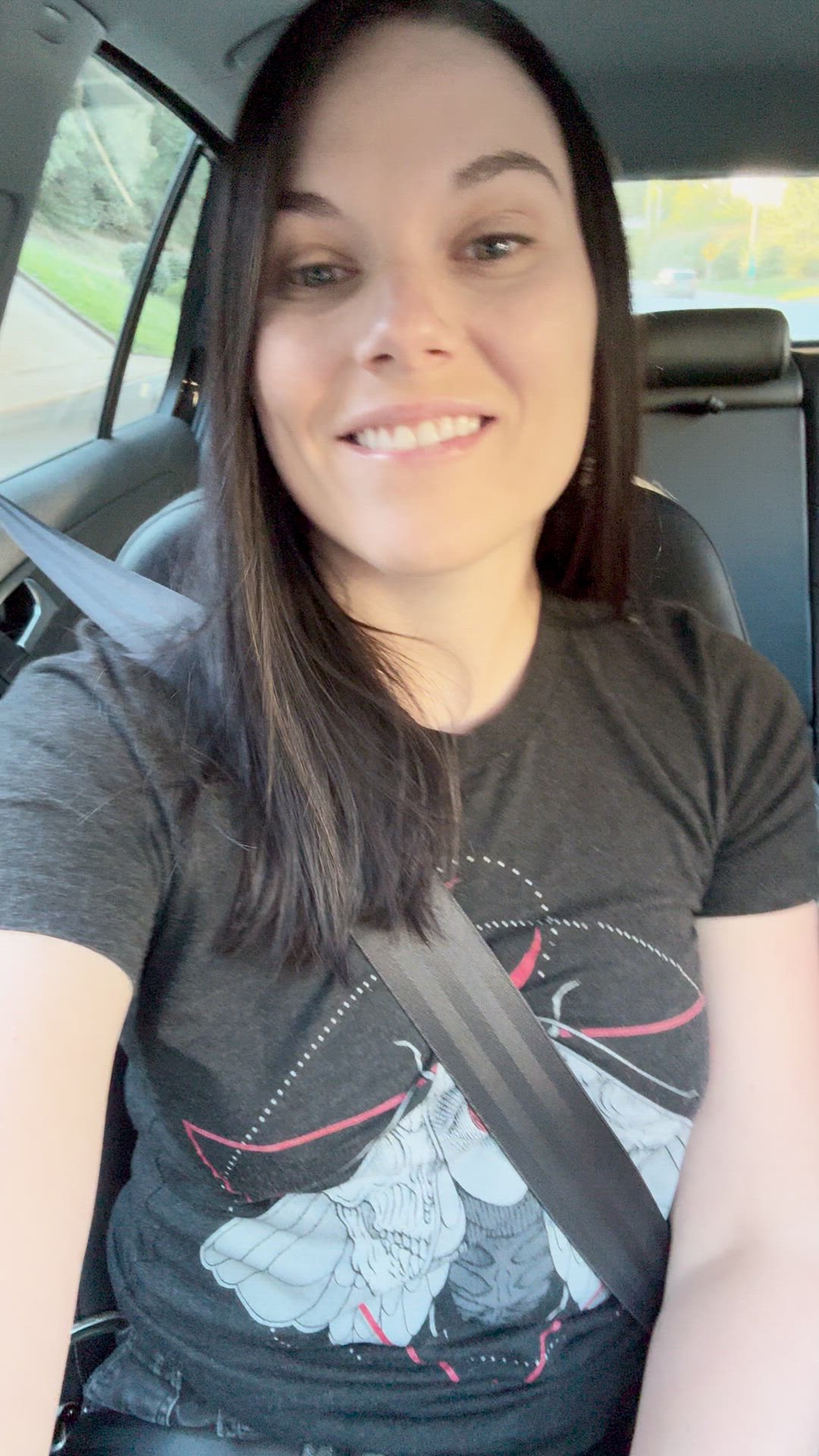A road trip with my tits out [GIF]