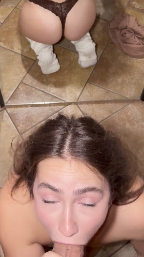 Young brunette missed her football game for this!