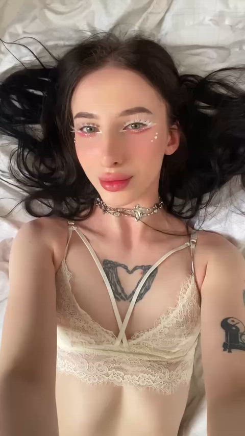 Amateur Babe Brunette Cute Model NSFW Pussy Tease Teen Tits Porn GIF by maariii