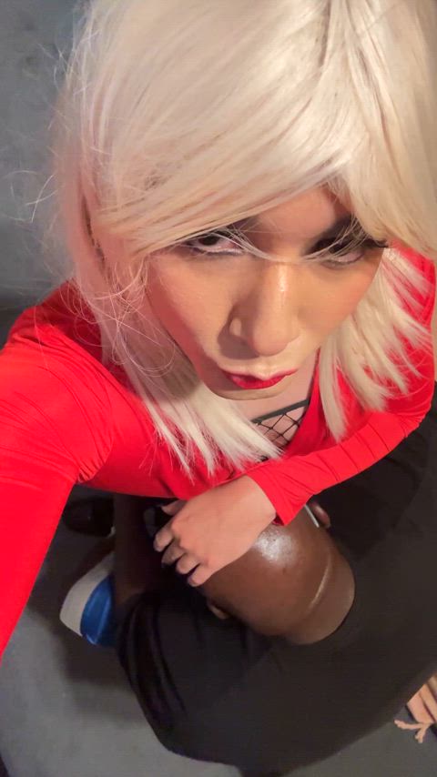 Daddy has no clue how much his sissy bitch son loves black cock 😳🥵