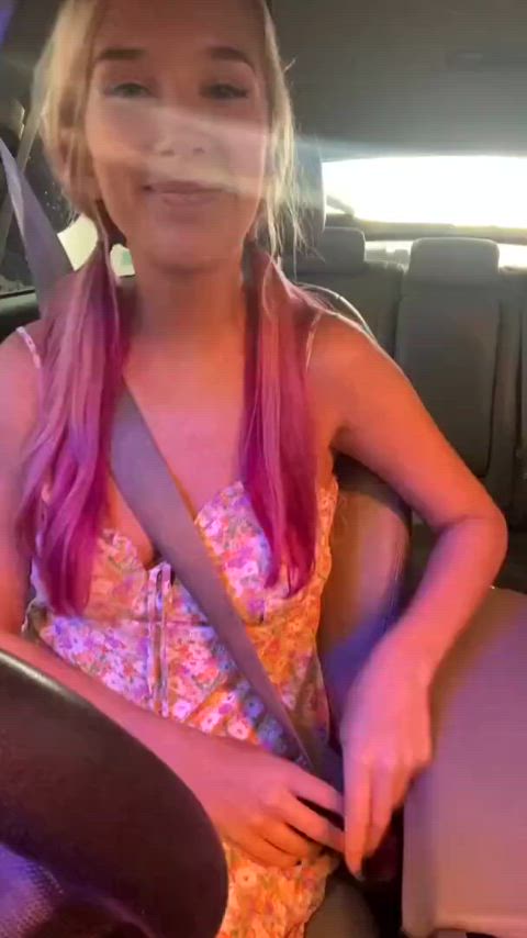 Amateur Car Exhibitionism Exhibitionist Masturbating Public Pussy Teen Tits Voyeur Porn GIF by populardick