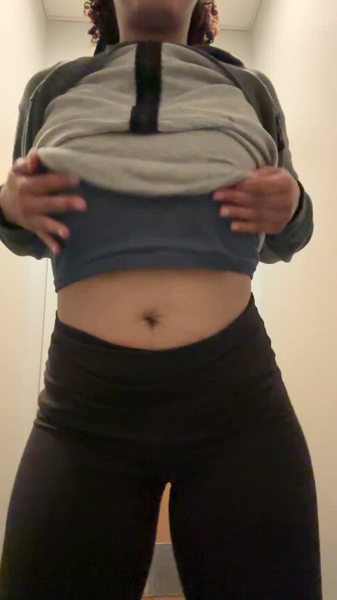Amateur Boobs Ebony Latina MILF NSFW Natural Tits Nipples Tease Teasing Porn GIF by littlepiggies718